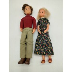 Vintage 1970s Sunshine Family Dolls W/Shoes Mom And Dad